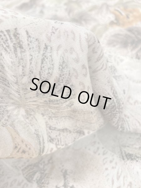 画像8: 生地:サファリ柄レーヨン(ベージュ) (8)