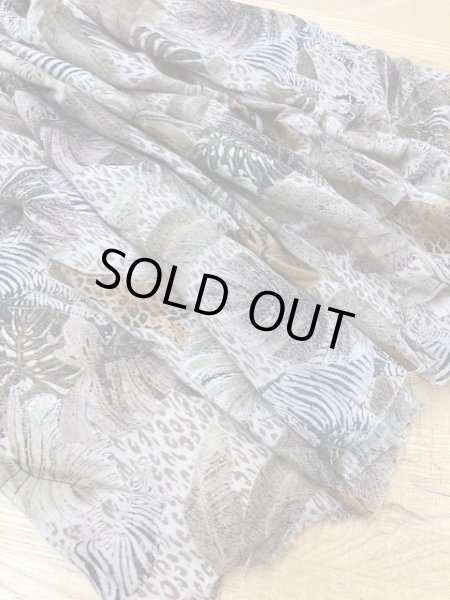 画像10: 生地:サファリ柄レーヨン(ベージュ) (10)