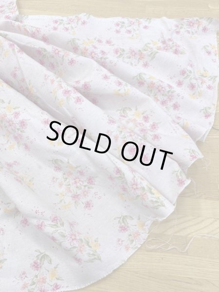 画像4: 生地:ブーケ柄綿麻(ピンク/ピンク) (4)
