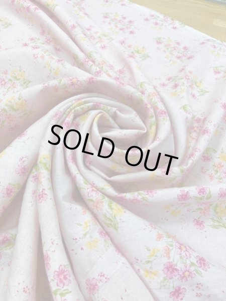 画像5: 生地:ブーケ柄綿麻(ピンク/ピンク) (5)