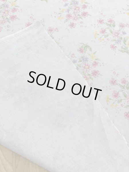 画像3: 生地:ブーケ柄綿麻(生成/ピンク) (3)