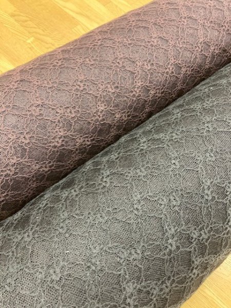 画像6: 生地:レースニット(茶) (6)