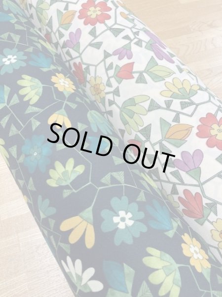 画像7: 生地：花柄ポリエステル（生成） (7)