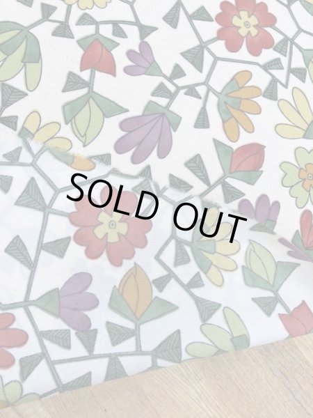 画像3: 生地：花柄ポリエステル（生成） (3)