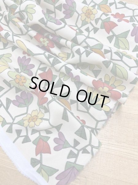 画像6: 生地：花柄ポリエステル（生成） (6)