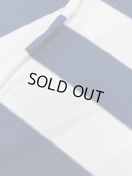 画像3: 生地:厚手太ボーダー天竺(白/紺) (3)