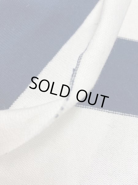 画像7: 生地:厚手太ボーダー天竺(白/紺) (7)