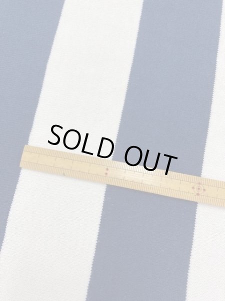 画像4: 生地:厚手太ボーダー天竺(白/紺) (4)