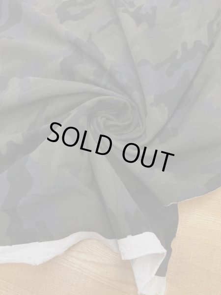 画像5: 生地:迷彩柄綿天竺(黒) (5)