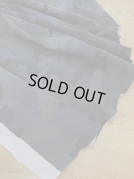 画像6: 生地:迷彩柄綿天竺(黒) (6)