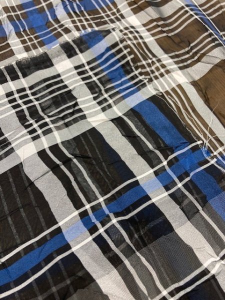 画像3: 生地:シアーチェック(黒) (3)