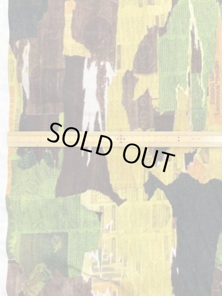 画像2: 生地:迷彩柄レーヨンストレッチ(グリーン)  (2)