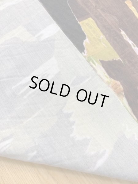 画像3: 生地:迷彩柄レーヨンストレッチ(グリーン)  (3)