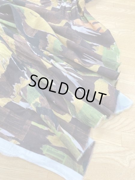 画像6: 生地:迷彩柄レーヨンストレッチ(グリーン)  (6)