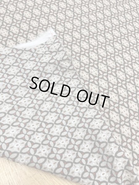 画像3: 生地:抽象柄コットンプリント(茶) (3)