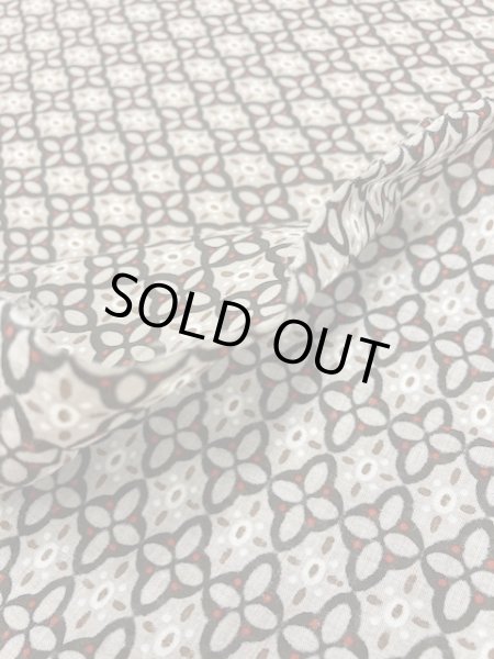 画像4: 生地:抽象柄コットンプリント(茶) (4)