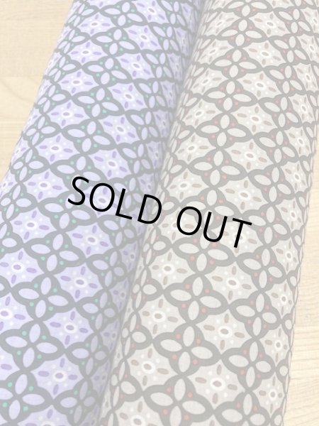 画像8: 生地:抽象柄コットンプリント(パープル) (8)