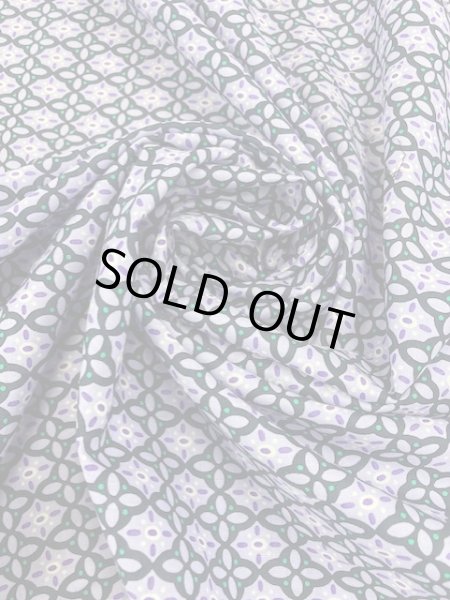 画像6: 生地:抽象柄コットンプリント(パープル) (6)