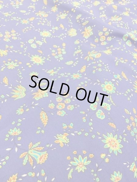 画像3: 生地:花柄綿ローン(青)  (3)