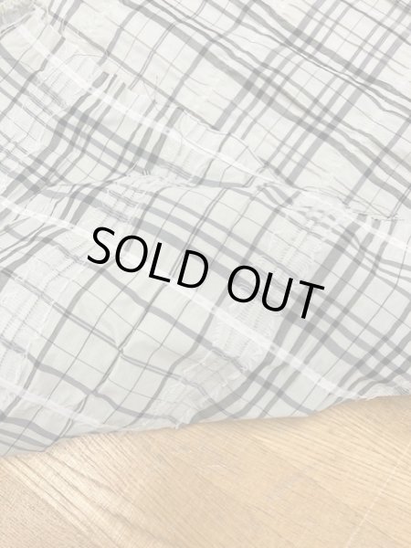 画像3: 生地:シャーリングチェック柄ポリ(薄緑) (3)