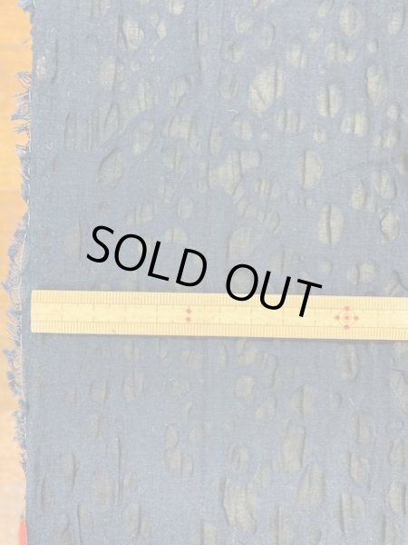 画像2: 生地:綿サッカー(紺) (2)