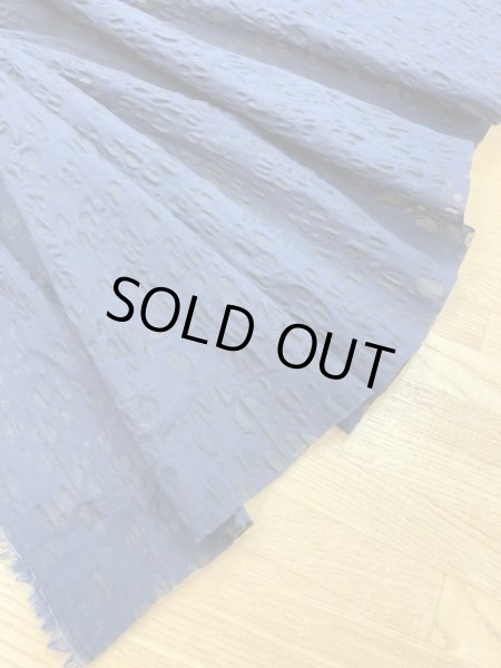 画像4: 生地:綿サッカー(紺) (4)