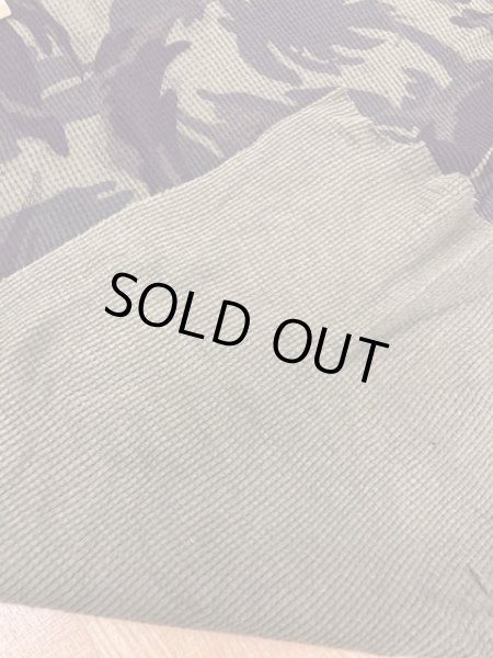 画像3: 生地:迷彩柄ワッフルニット(グリーン) (3)