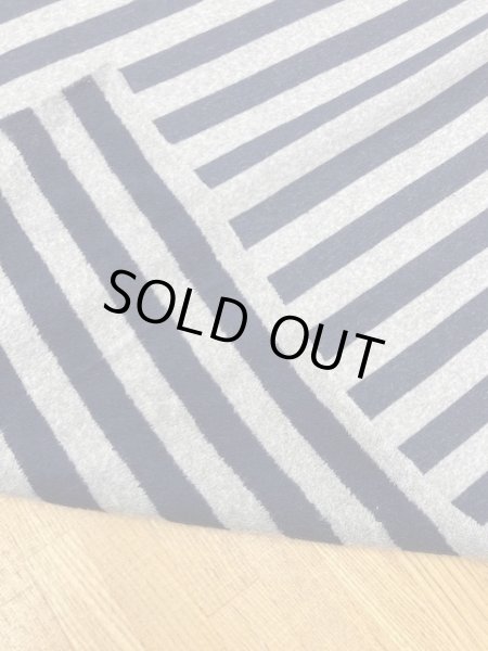 画像6: 生地:ボーダー柄裏パイルニット(紺/グレー) (6)