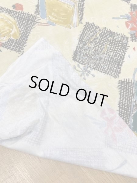 画像3: 生地:ガーデン柄綿ニット(クリームイエロー) (3)