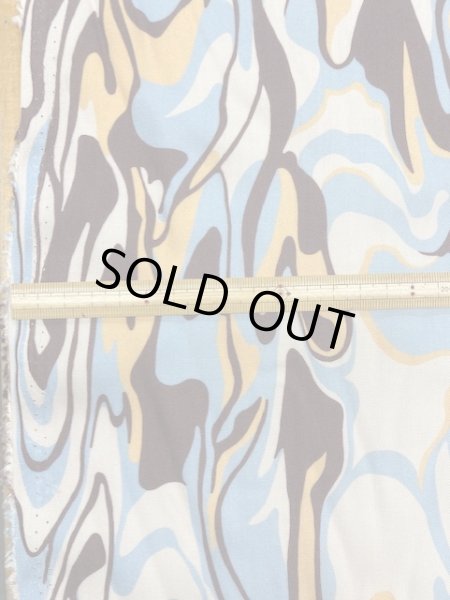 画像2: 生地:レーヨンプリント(水色) (2)