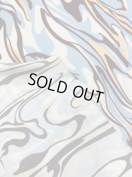 画像3: 生地:レーヨンプリント(水色) (3)