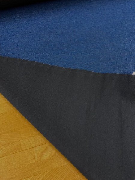 画像3: 生地:ダブルフェイスニット(濃紺/紺) (3)