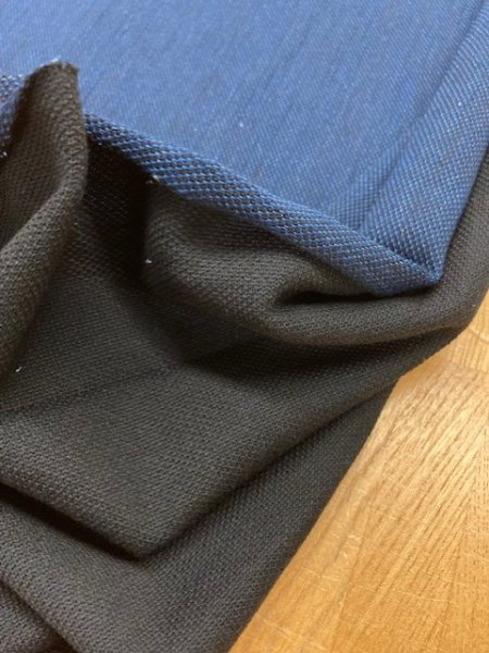画像5: 生地:ダブルフェイスニット(濃紺/紺) (5)