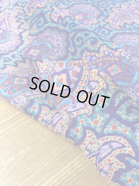 画像3: 生地:ペイズリー柄コットン(パープル) (3)