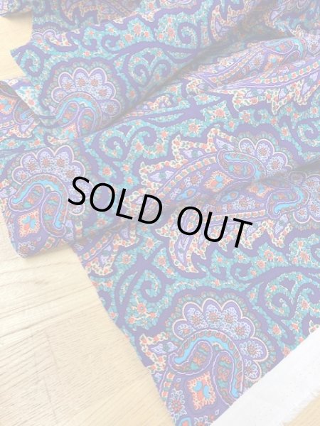 画像5: 生地:ペイズリー柄コットン(パープル) (5)
