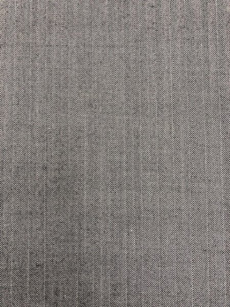 画像3: 生地:ウール混ヘリンボーンストレッチ(紺) (3)