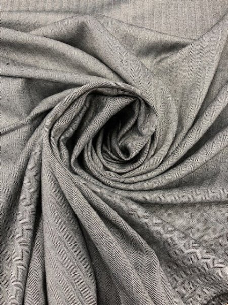 画像5: 生地:ウール混ヘリンボーンストレッチ(紺) (5)