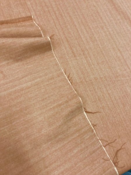 画像4: 生地:ウール混ヘリンボーンストレッチ(オレンジ) (4)