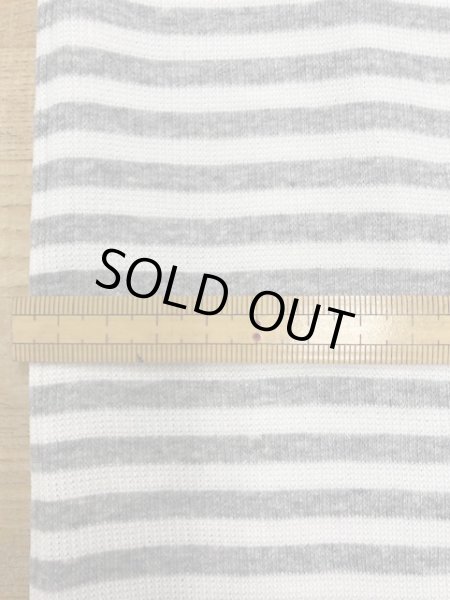 画像2: 生地:ボーダー柄スパンテレコ(グレー) (2)