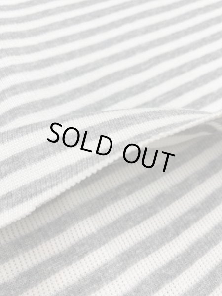 画像3: 生地:ボーダー柄スパンテレコ(グレー) (3)