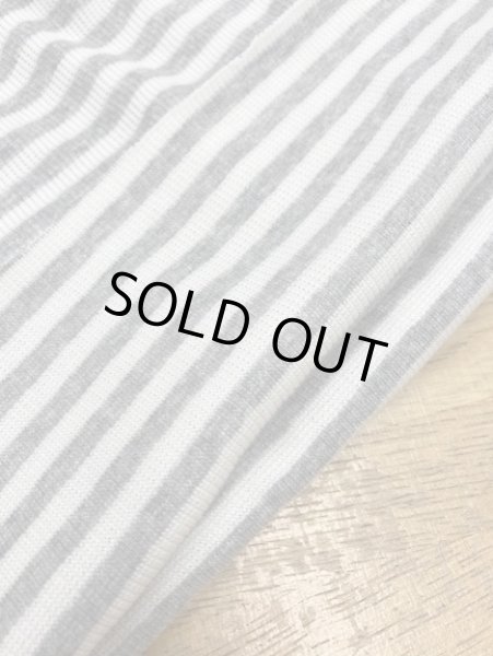 画像4: 生地:ボーダー柄スパンテレコ(グレー) (4)