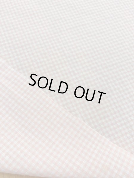 画像5: 生地：ギンガムチェッコットン（ベビーピンク） (5)