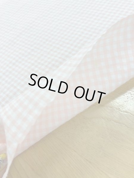 画像6: 生地：ギンガムチェッコットン（ベビーピンク） (6)