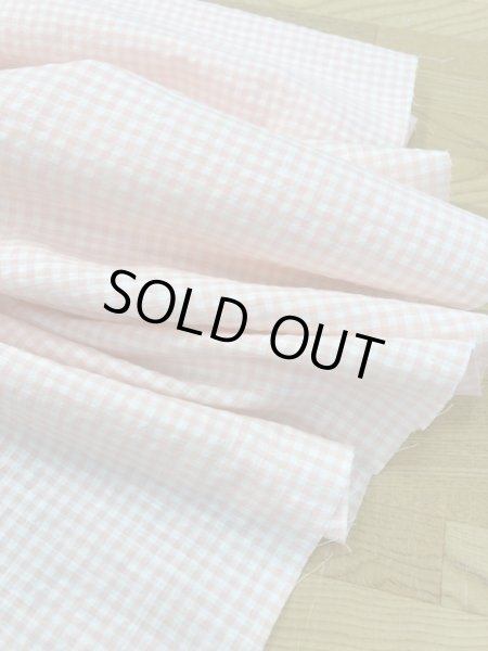 画像7: 生地：ギンガムチェッコットン（ベビーピンク） (7)