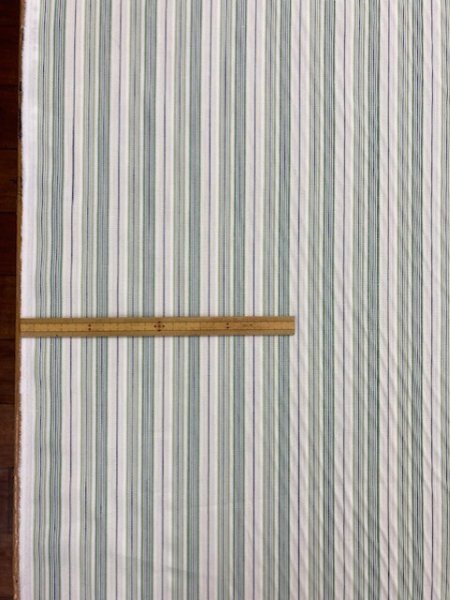 画像2: 生地：コットンストライプ（グリーン） (2)