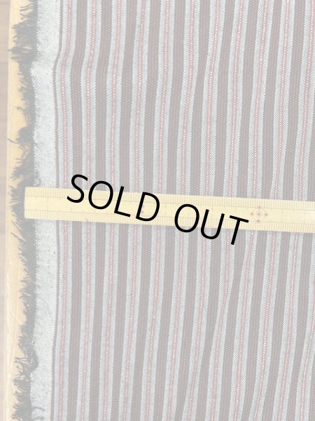 画像2: 生地:ストライプ柄コットン(紺/エンジ) (2)