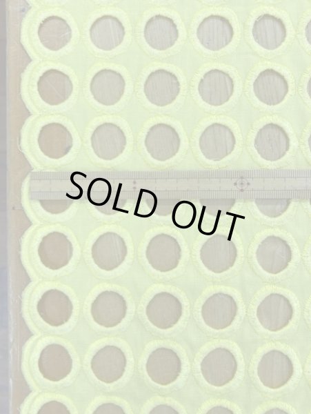 画像3: 生地:丸レース刺繍(黄) (3)