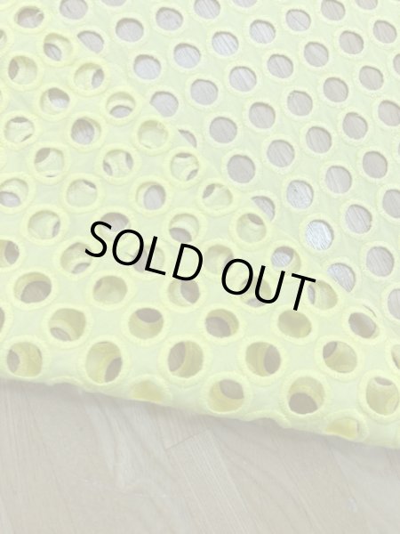 画像4: 生地:丸レース刺繍(黄) (4)