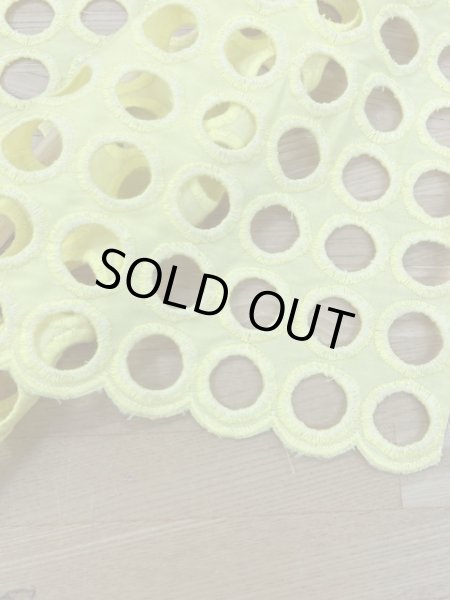 画像5: 生地:丸レース刺繍(黄) (5)