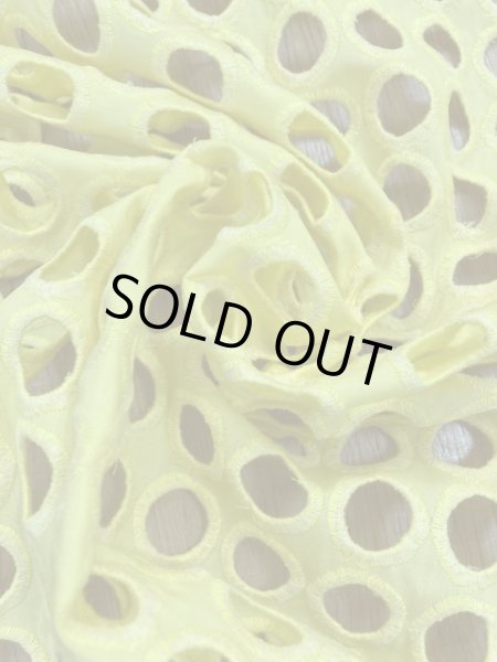 画像7: 生地:丸レース刺繍(黄) (7)